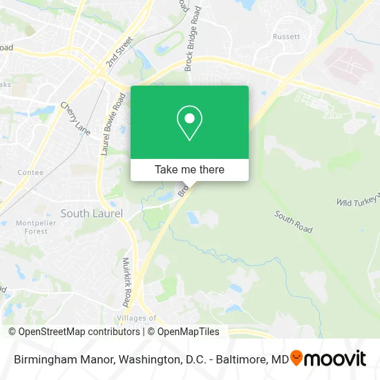 Birmingham Manor map
