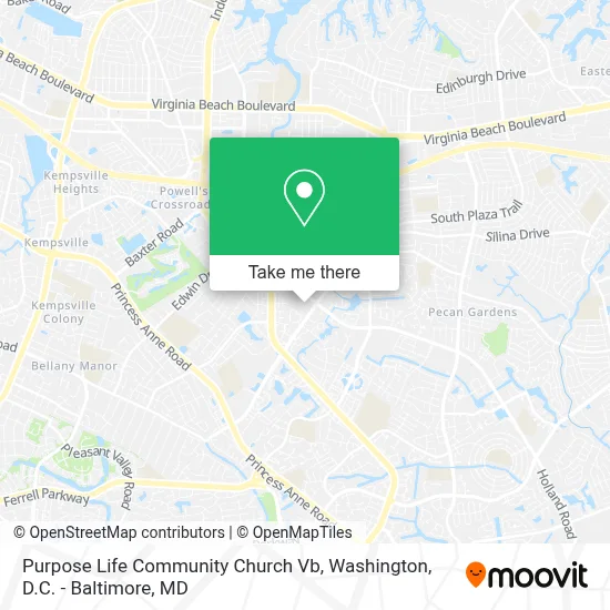 Purpose Life Community Church Vb map