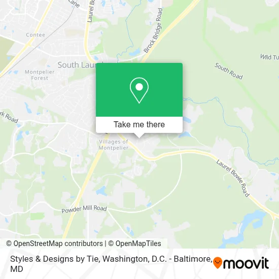 Styles & Designs by Tie map