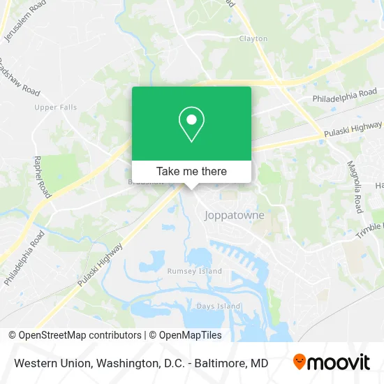 Western Union map