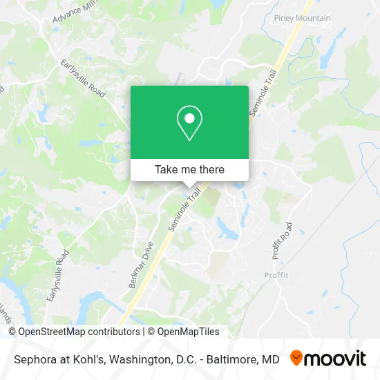 Sephora at Kohl's map