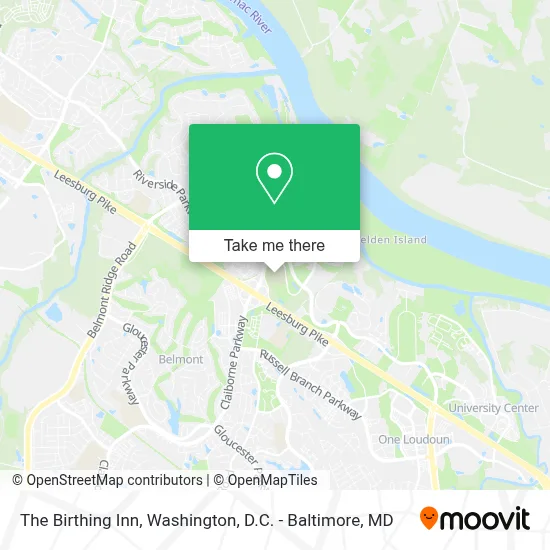 The Birthing Inn map