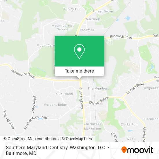 Southern Maryland Dentistry map