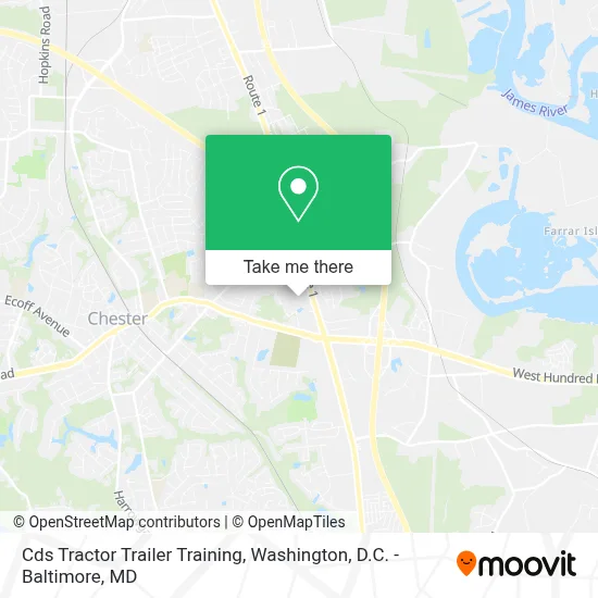 Cds Tractor Trailer Training map