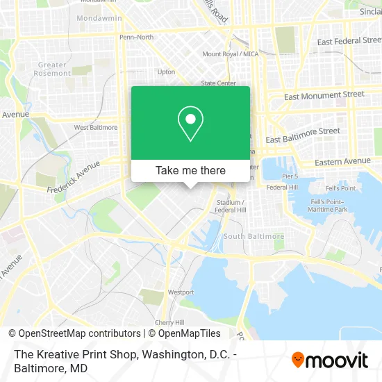 The Kreative Print Shop map