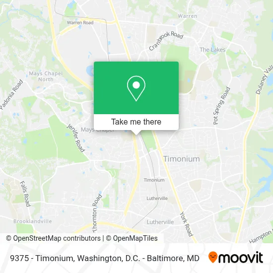 9375 - Timonium map