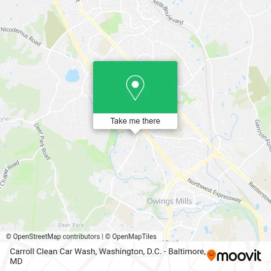 Carroll Clean Car Wash map