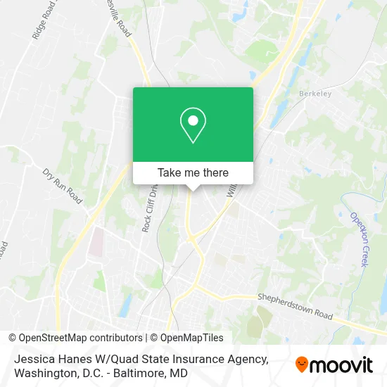 Jessica Hanes W / Quad State Insurance Agency map