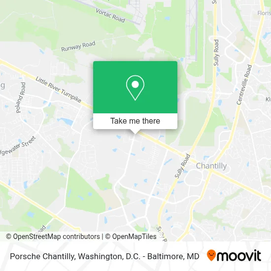 Porsche Chantilly map