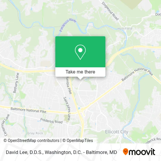 David Lee, D.D.S. map