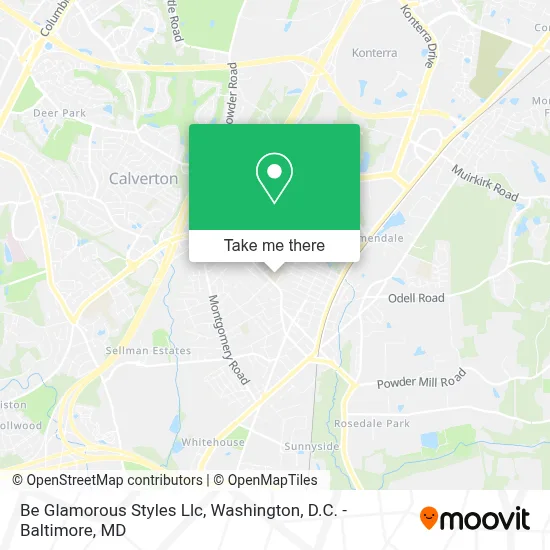 Be Glamorous Styles Llc map