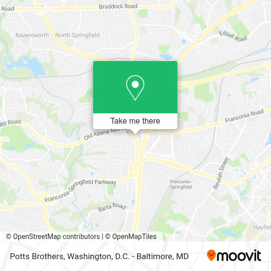 Potts Brothers map