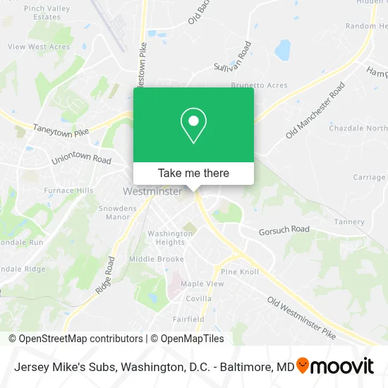 Jersey Mike's Subs map