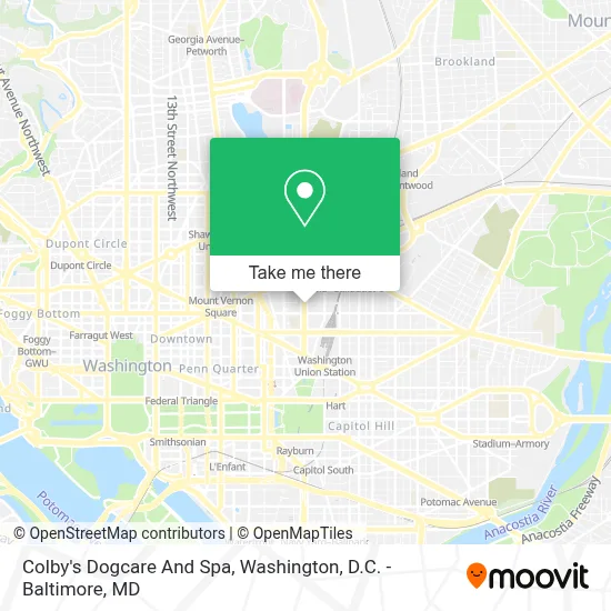 Colby's Dogcare And Spa map