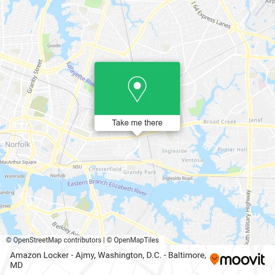 Amazon Locker - Ajmy map