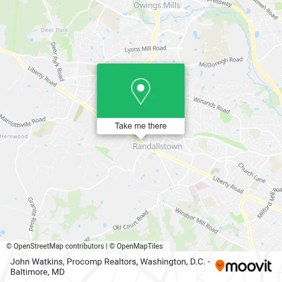 John Watkins, Procomp Realtors map