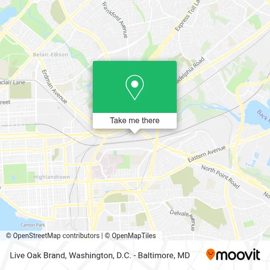Live Oak Brand map