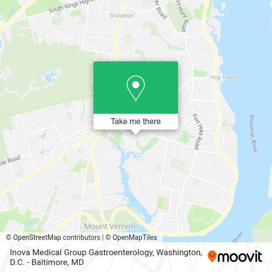 Inova Medical Group Gastroenterology map