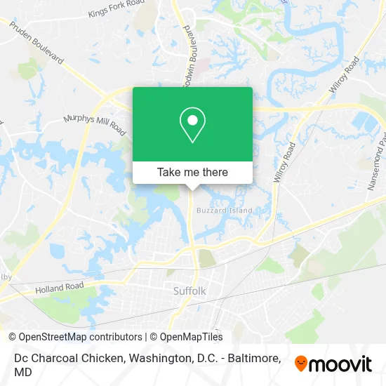 Dc Charcoal Chicken map
