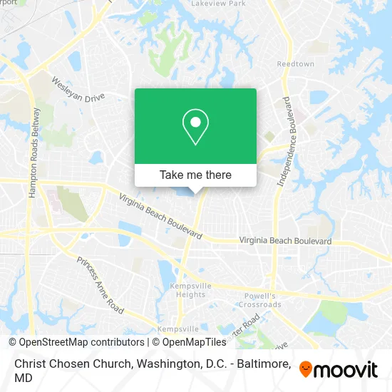 Christ Chosen Church map