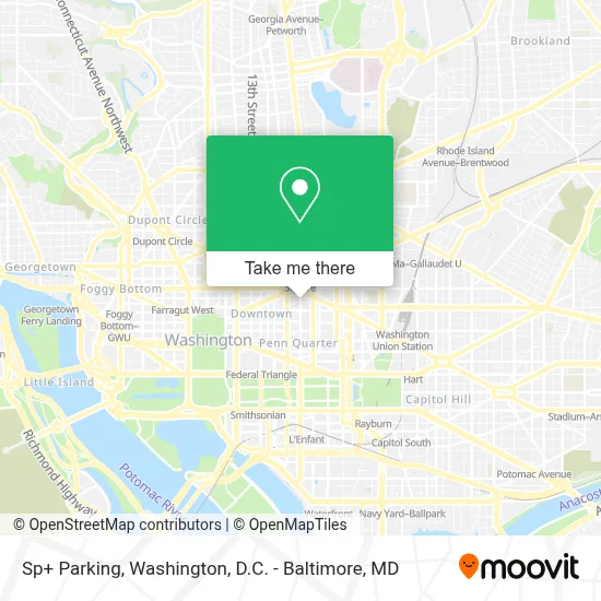 Sp+ Parking map
