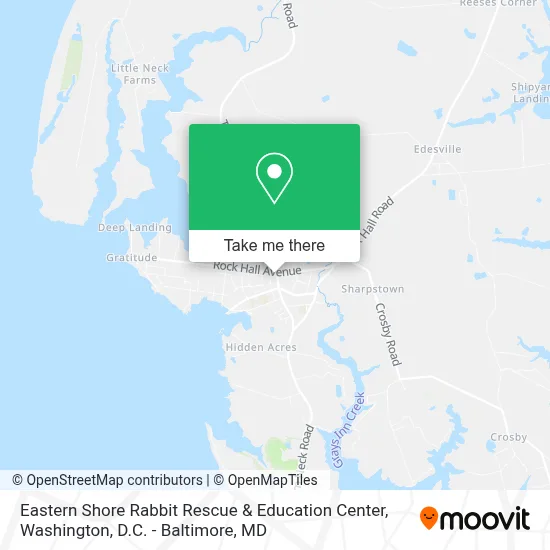 Eastern Shore Rabbit Rescue & Education Center map