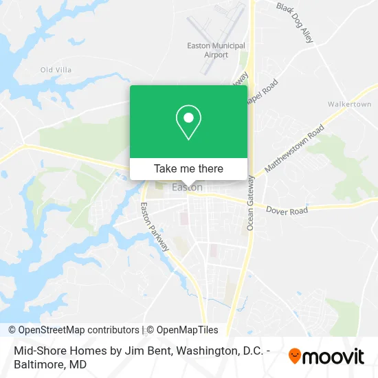 Mid-Shore Homes by Jim Bent map
