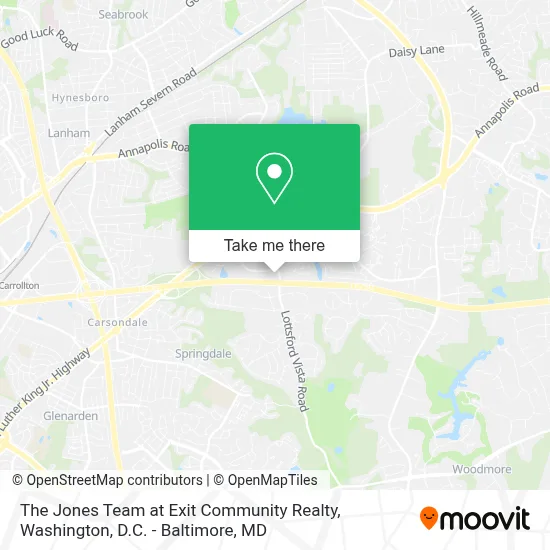 The Jones Team at Exit Community Realty map