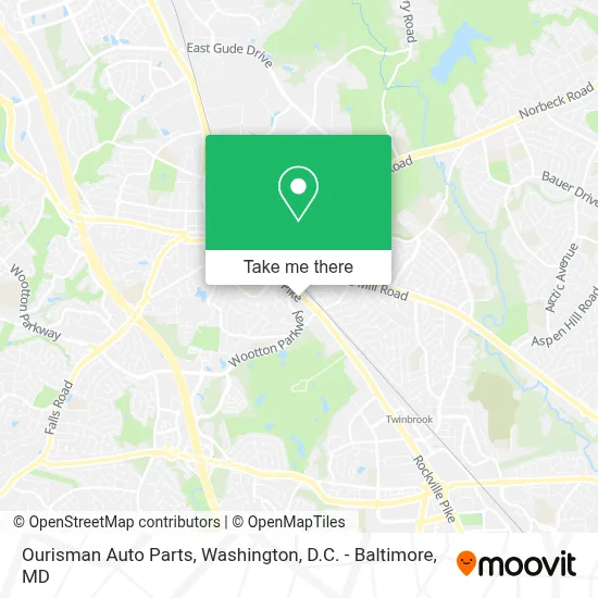 Ourisman Auto Parts map