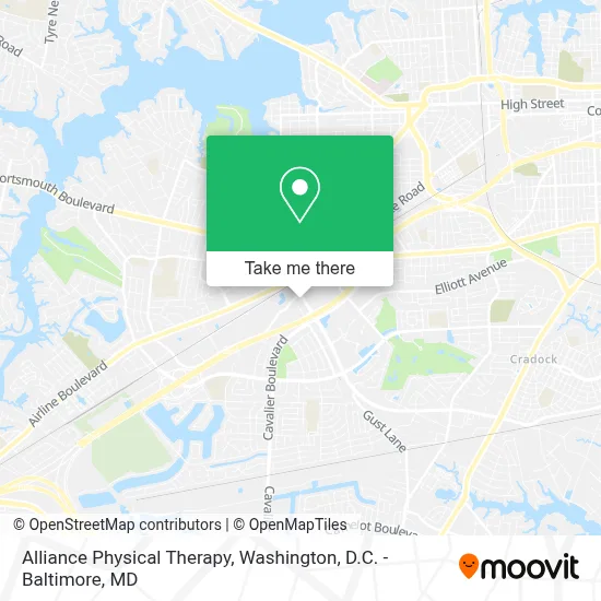 Alliance Physical Therapy map