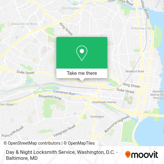 Day & Night Locksmith Service map