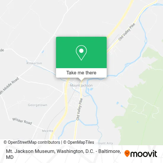 Mt. Jackson Museum map