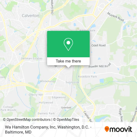 Wa Hamilton Company, Inc map