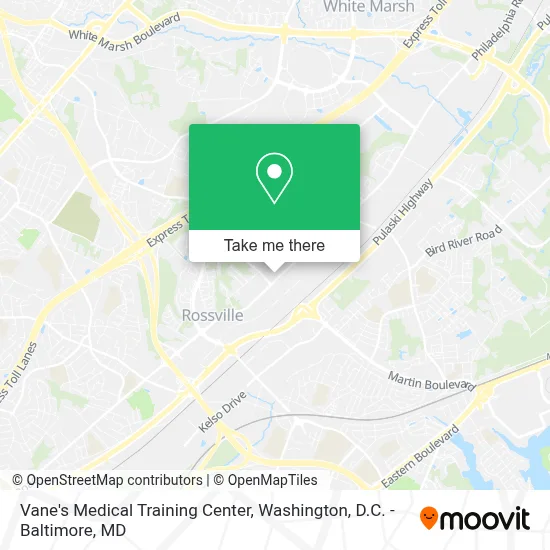 Vane's Medical Training Center map