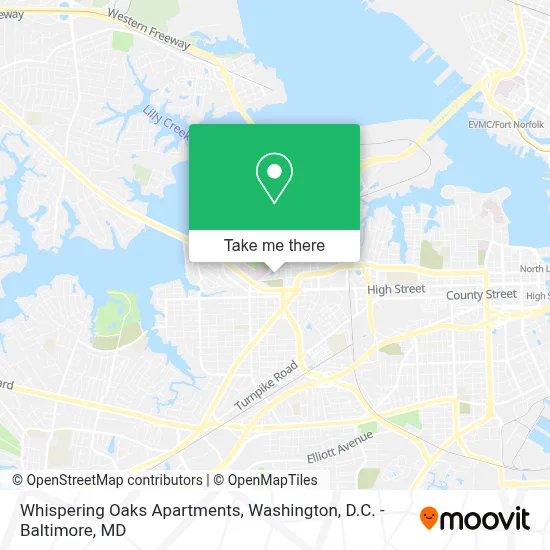 Whispering Oaks Apartments map