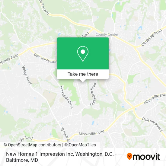 New Homes 1 Impression Inc map