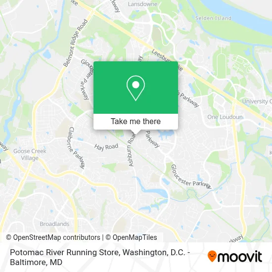 Potomac River Running Store map
