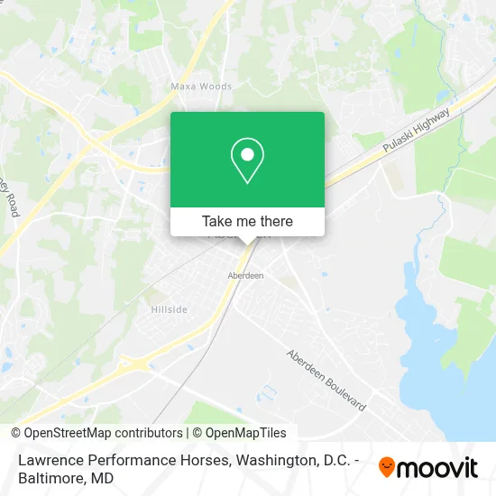 Lawrence Performance Horses map