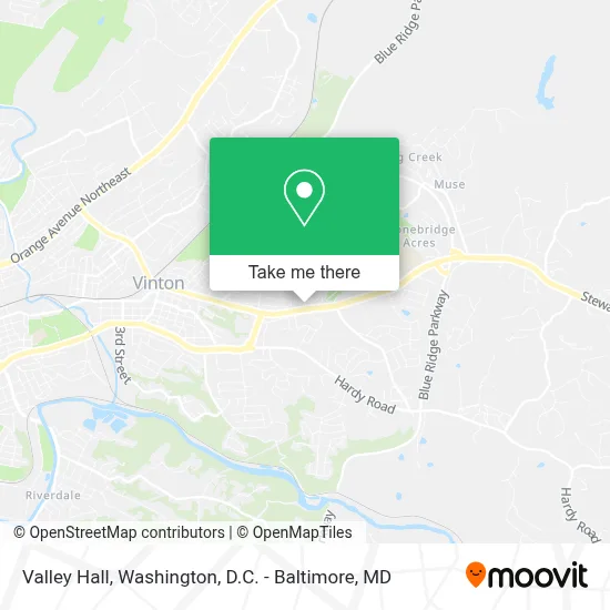 Valley Hall map