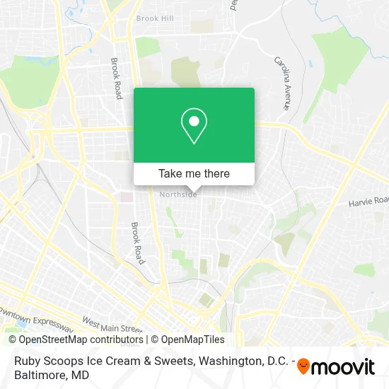Ruby Scoops Ice Cream & Sweets map