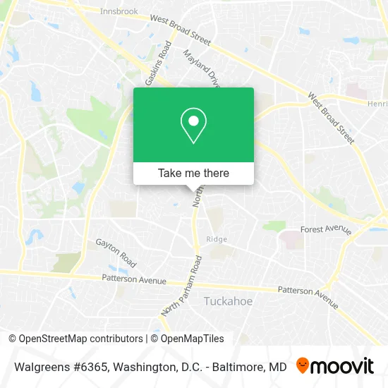 Walgreens #6365 map
