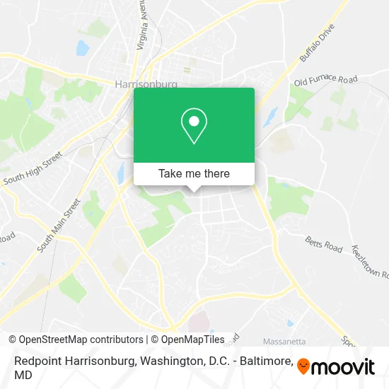 Redpoint Harrisonburg map