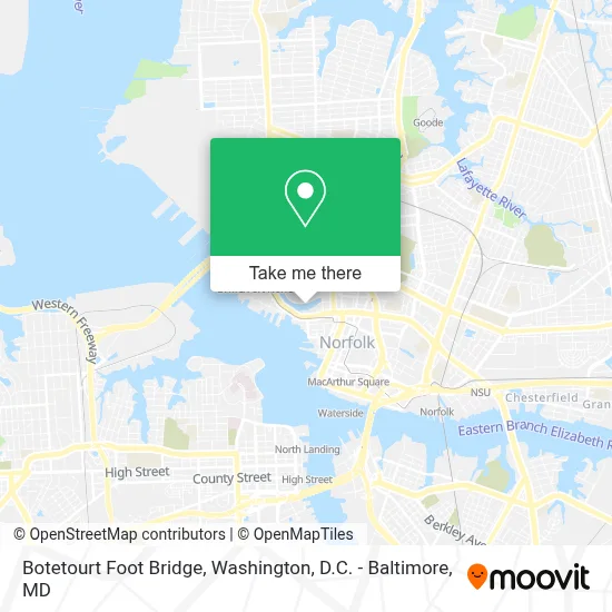 Botetourt Foot Bridge map