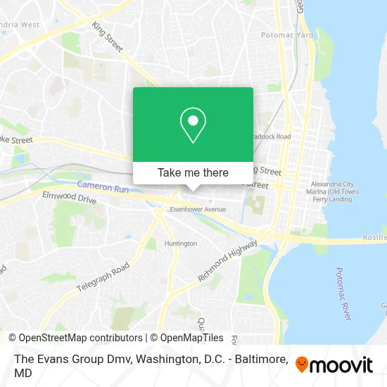 The Evans Group Dmv map