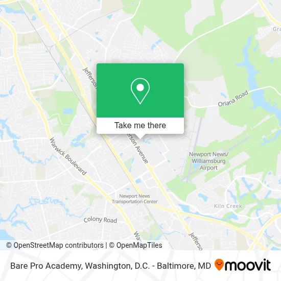 Bare Pro Academy map