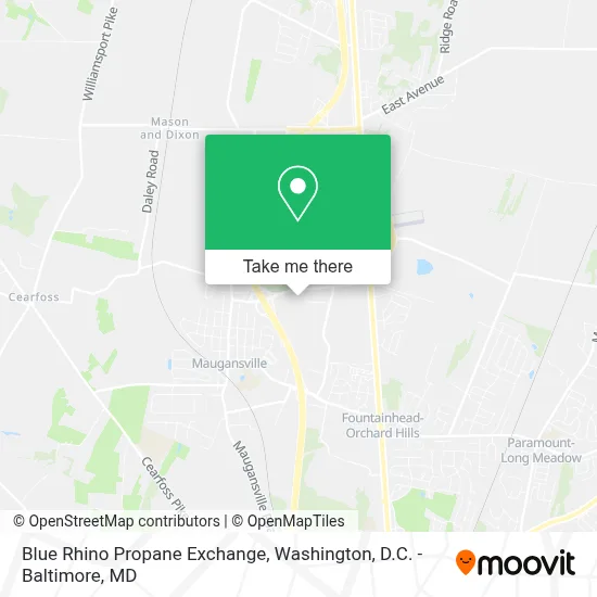 Blue Rhino Propane Exchange map