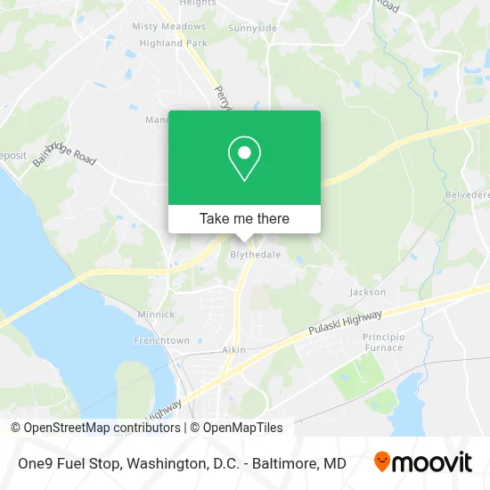 One9 Fuel Stop map