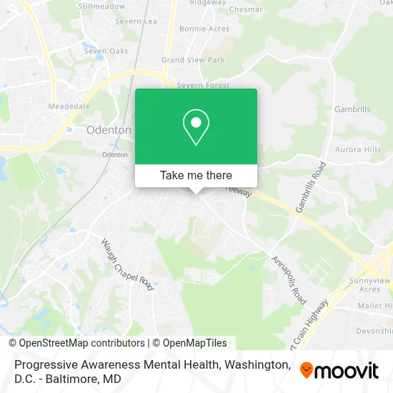 Progressive Awareness Mental Health map