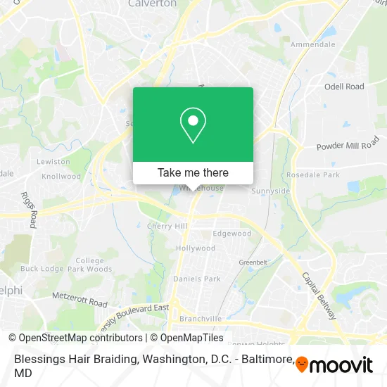 Blessings Hair Braiding map
