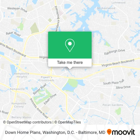 Down Home Plans map